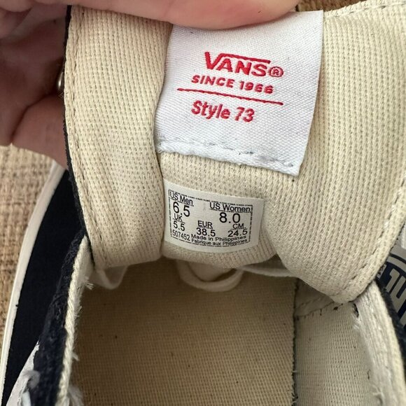 Vans Style 73 Anaheim Factory OG Navy Shoes Size 6.5 Men's/8 Women's - Picture 7 of 10